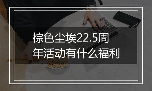棕色尘埃22.5周年活动有什么福利