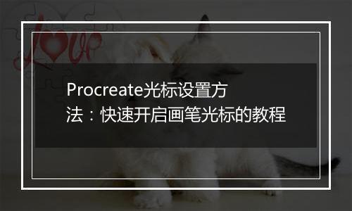 Procreate光标设置方法：快速开启画笔光标的教程