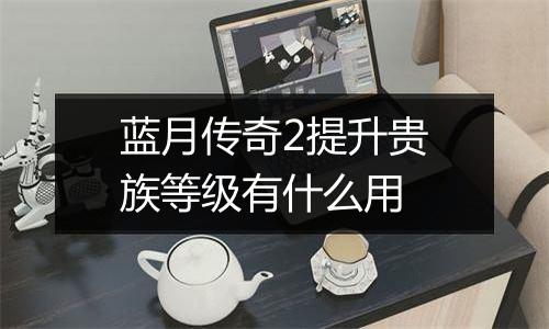 蓝月传奇2提升贵族等级有什么用