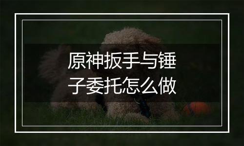 原神扳手与锤子委托怎么做