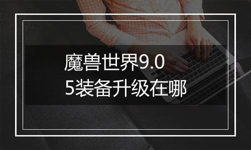 魔兽世界9.05装备升级在哪
