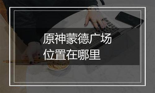 原神蒙德广场位置在哪里