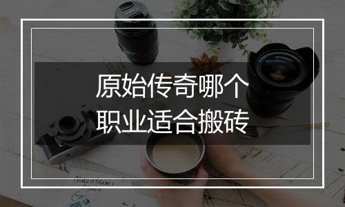 原始传奇哪个职业适合搬砖