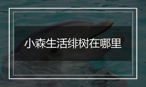 小森生活绯树在哪里