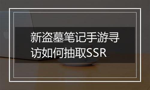 新盗墓笔记手游寻访如何抽取SSR
