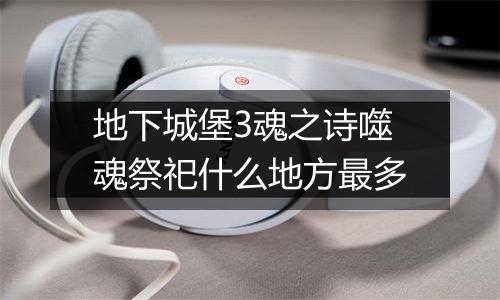 地下城堡3魂之诗噬魂祭祀什么地方最多