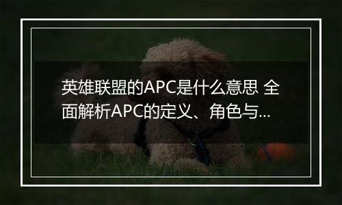 英雄联盟的APC是什么意思 全面解析APC的定义、角色与实战技巧