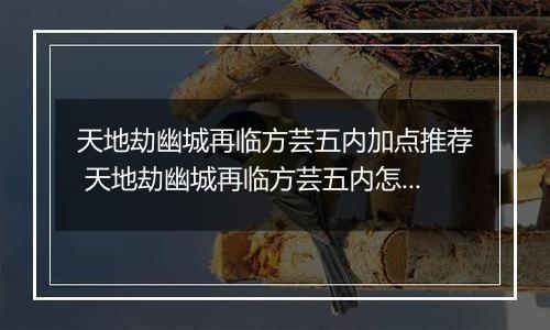天地劫幽城再临方芸五内加点推荐 天地劫幽城再临方芸五内怎么加点