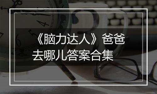 《脑力达人》爸爸去哪儿答案合集