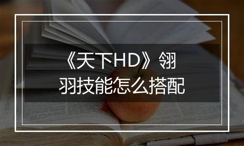 《天下HD》翎羽技能怎么搭配