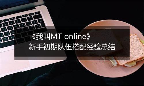 《我叫MT online》新手初期队伍搭配经验总结