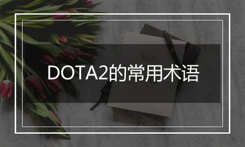 DOTA2的常用术语