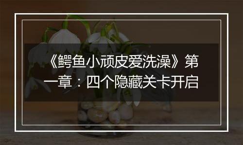 《鳄鱼小顽皮爱洗澡》第一章：四个隐藏关卡开启