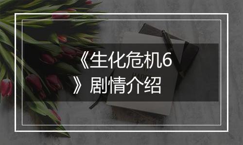 《生化危机6》剧情介绍