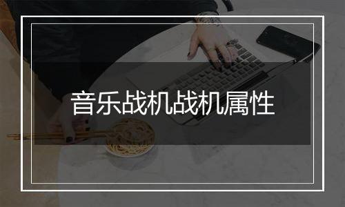 音乐战机战机属性