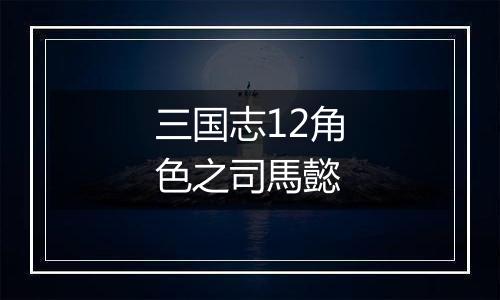 三国志12角色之司馬懿