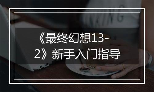 《最终幻想13-2》新手入门指导