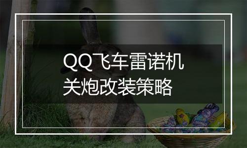 QQ飞车雷诺机关炮改装策略