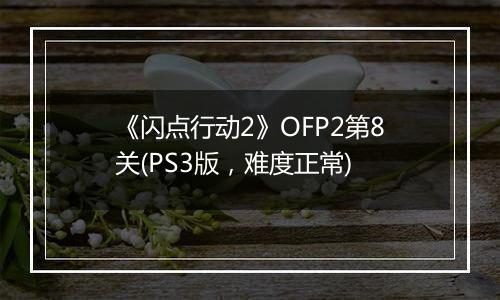 《闪点行动2》OFP2第8关(PS3版，难度正常)