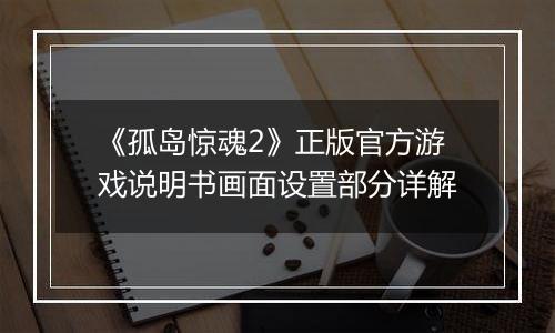 《孤岛惊魂2》正版官方游戏说明书画面设置部分详解