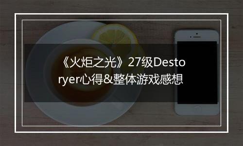 《火炬之光》27级Destoryer心得&整体游戏感想