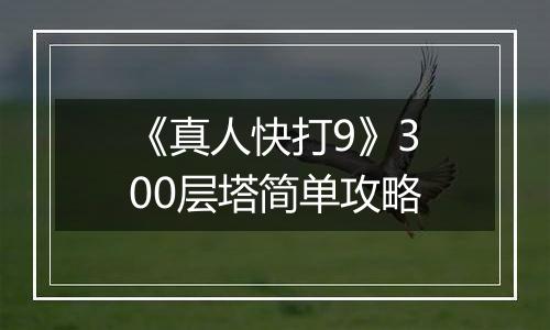 《真人快打9》300层塔简单攻略