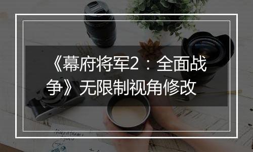 《幕府将军2：全面战争》无限制视角修改