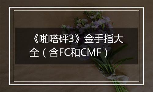 《啪嗒砰3》金手指大全（含FC和CMF）