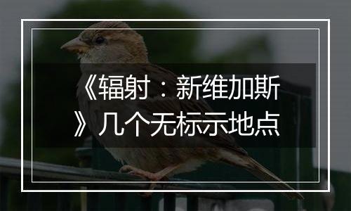 《辐射：新维加斯》几个无标示地点