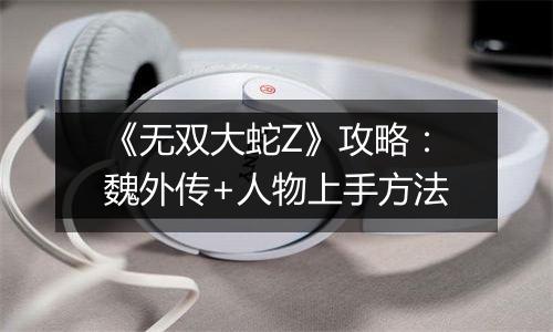 《无双大蛇Z》攻略：魏外传+人物上手方法