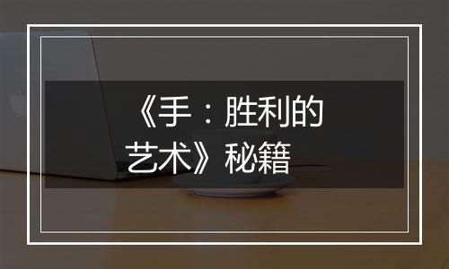 《手：胜利的艺术》秘籍