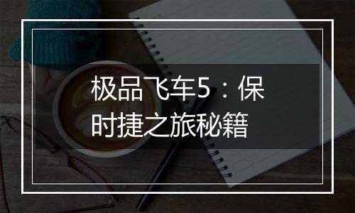 极品飞车5：保时捷之旅秘籍