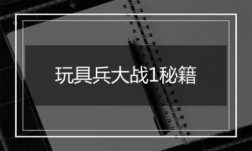 玩具兵大战1秘籍