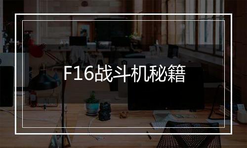 F16战斗机秘籍