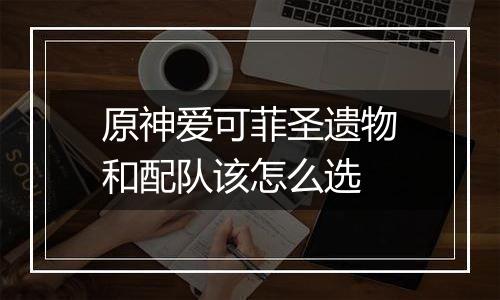 原神爱可菲圣遗物和配队该怎么选