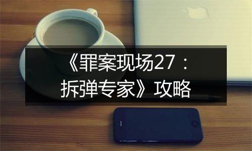 《罪案现场27：拆弹专家》攻略