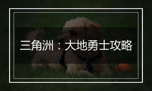 三角洲：大地勇士攻略