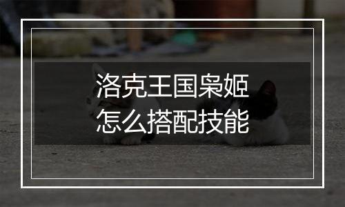 洛克王国枭姬怎么搭配技能