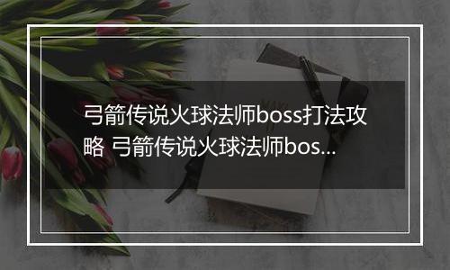 弓箭传说火球法师boss打法攻略 弓箭传说火球法师boss怎么打