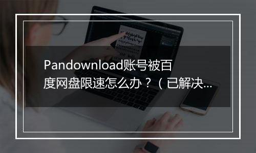 Pandownload账号被百度网盘限速怎么办？（已解决）