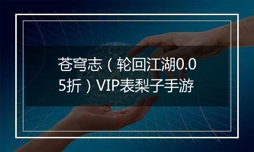 苍穹志（轮回江湖0.05折）VIP表梨子手游